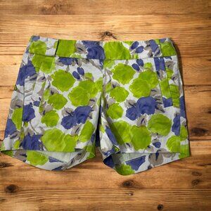 J Crew Floral Stretch Preppy Coastal Chino Pocket Shorts Size‎ 2